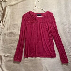 Jones New York Fuchsia Long Sleeve Top
